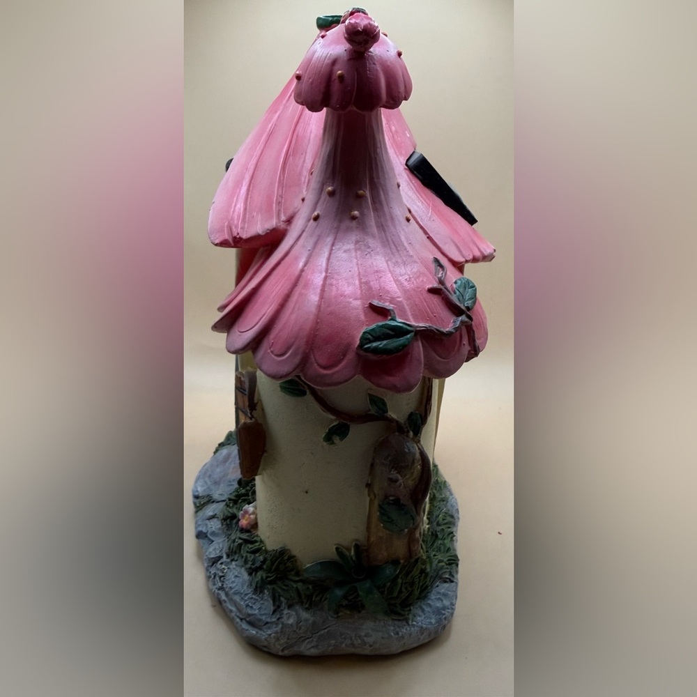 Charming Pink and Cream Fairy House Lamp - Picture 6 of 6